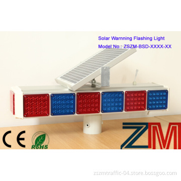 The Low Price Wholesale Four-Sided Super 160 LED Solar Flashing Light Highway Road Construction Light Traffic Warning Light